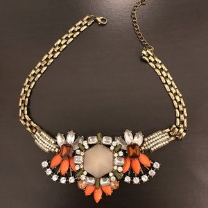Embellished statement necklace